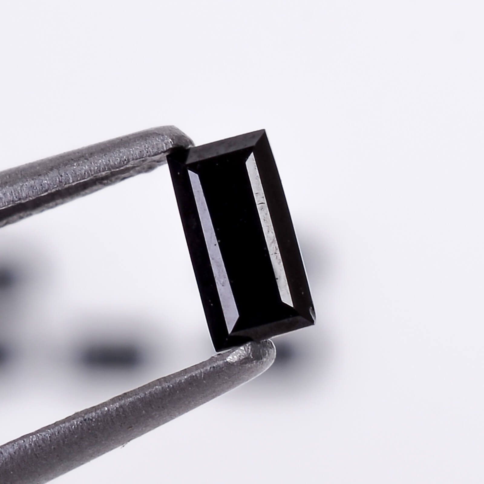 Black Spinel Baguette Cut Gemstone 0.30 Carat Loose Stone