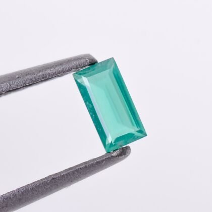 natural green onyx baguette cut stone