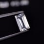 White Natural Zircon Jarkan Baguette Cut Stone 15 Carat Loose Gemstone