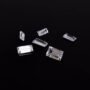 Original White Zircon Jarkan Gemstone 15 Carat Baguette Cut Stone for Jewelry Designs
