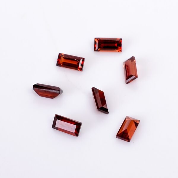 Red Garnet Rectangle Baguette (All Sizes) - Image 2