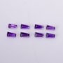 Natural Amethyst gemstone 0.11ct purple taper cut Brazil origin available in USA UK