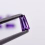 Amethyst Katela purple taper cut loose gemstone 0.11 carat