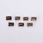 High Quality Smoky Quartz Baguette Faceted Gemstone 2x4mm for Custom Jewelry