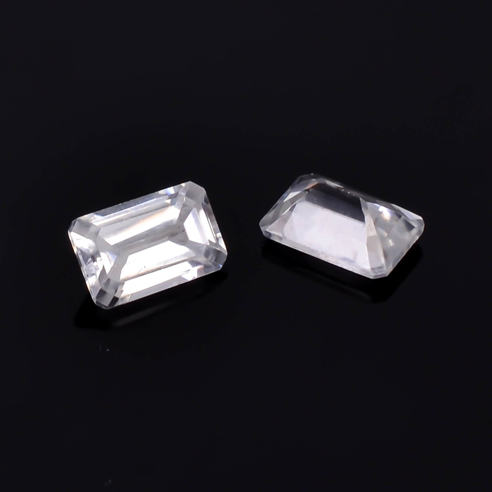 White Natural Zircon Jarkan Octagon Loose Gemstone 0.40ct for Jewelry Making
