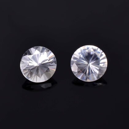 Buy White Zircon Jarkan Round Cut Gemstone 0.15ct Online India