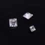 White Zircon Jarkan Square Cut Loose Gem 0.45 Carat for Engagement Jewelry
