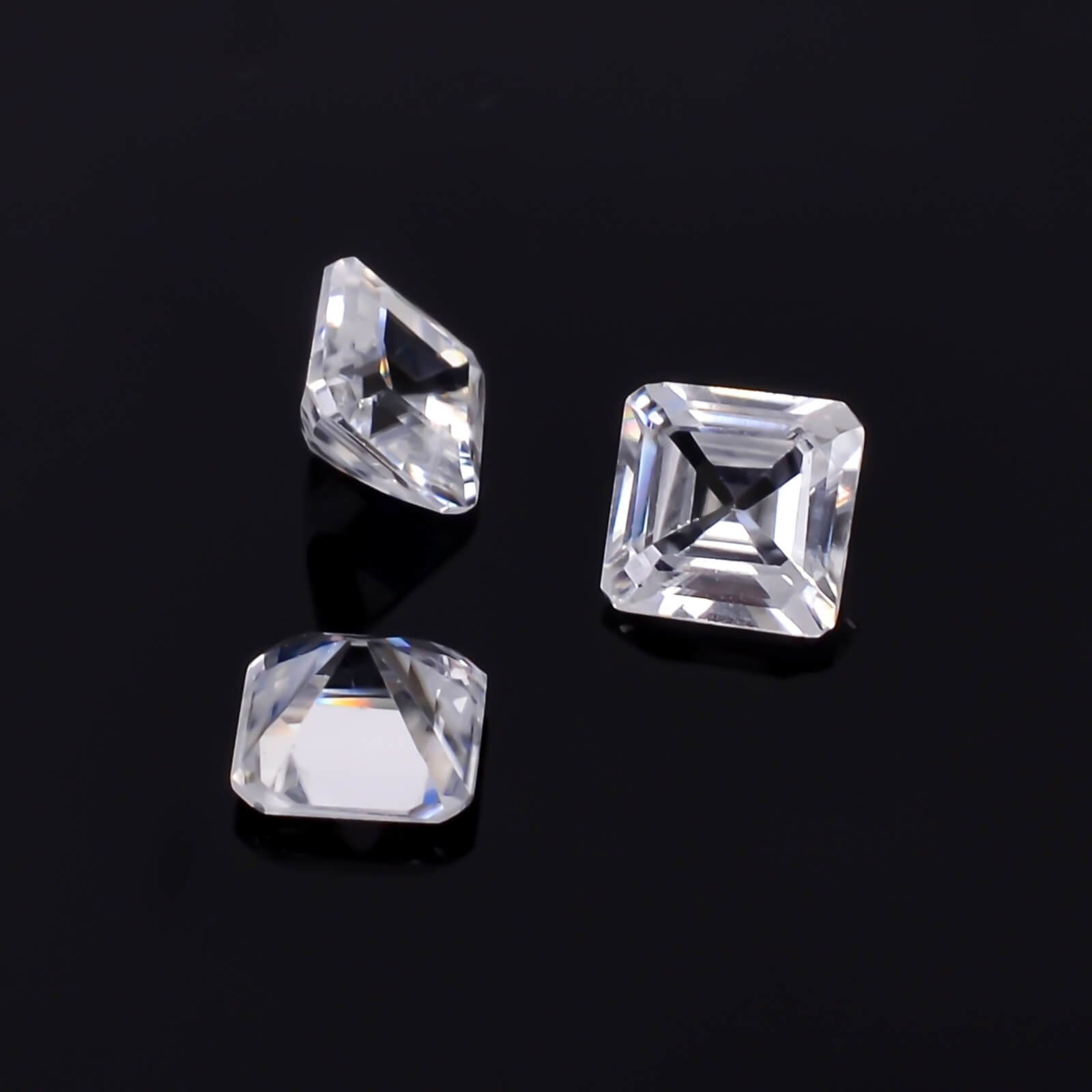 buy-white-zircon square-shape-stone White Zircon 0.20 Carat Octagon Square Shape – Natural Loose Gemstone