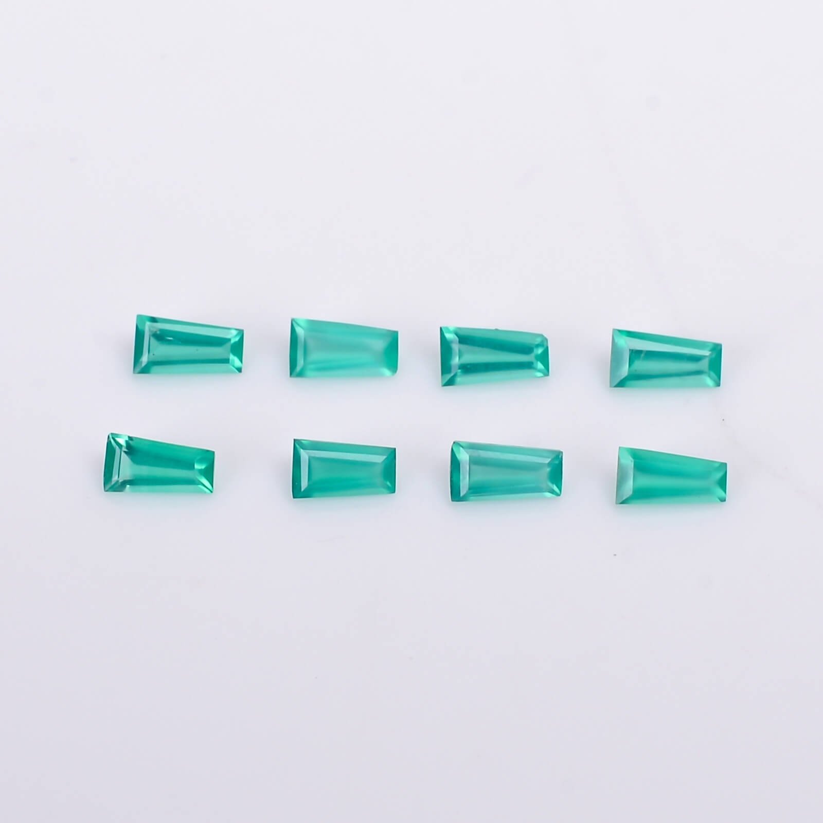 High Quality Green Onyx Tapered Baguette 0.13 ct Stone Online