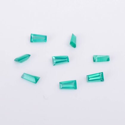 Original Green Onyx Tapered Stone 0.13 Carat for Jewelry Making