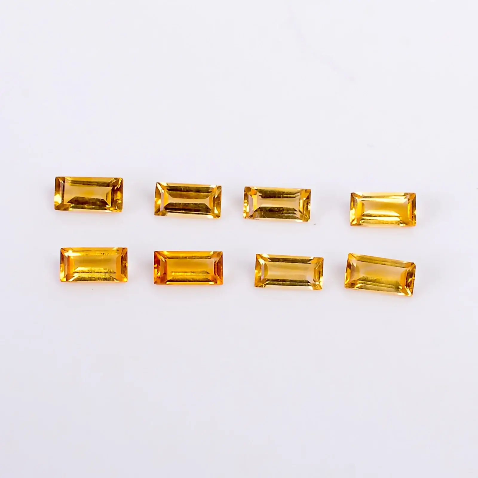 Healing Citrine Baguette Shape Gemstone – Loose Stone for Jewelry
