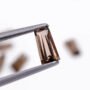 Natural Smoky Quartz Tapered Baguette Cut Loose Gemstone 2x3x4mm 0.10 Carat