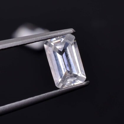 White Zircon (Jarkan) Octagon Gemstone 0.40ct with USA, UK, Australia Shipping