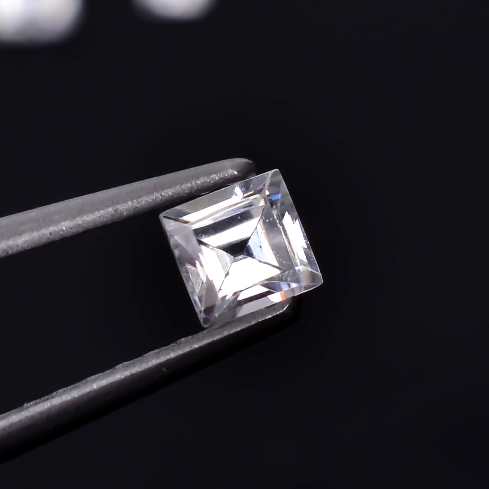 White Zircon (Jarkan) Square Shape Stone online from India