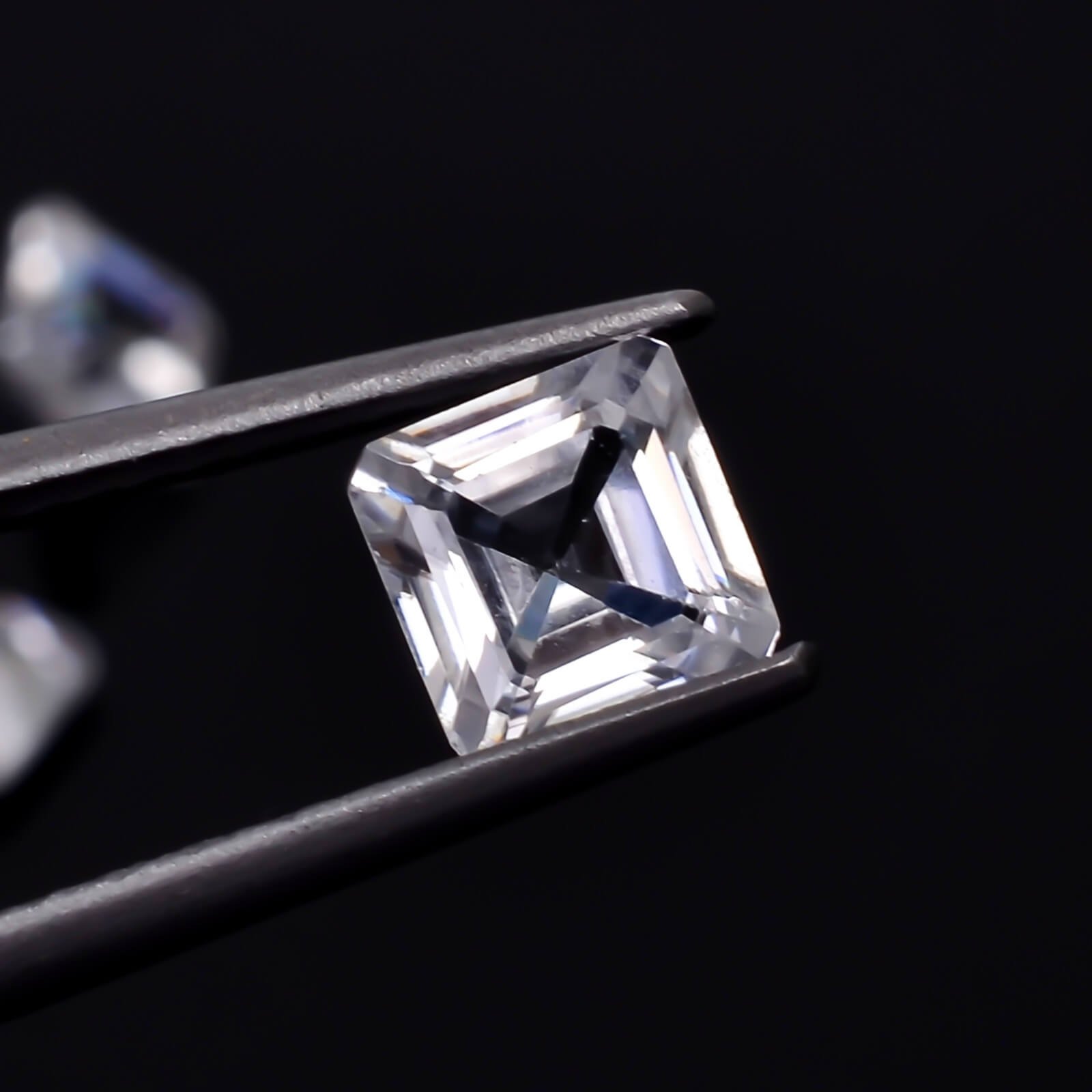 Natural White Zircon Square Octagon Gemstone 0.20 Carat – Loose White Zircon Stone